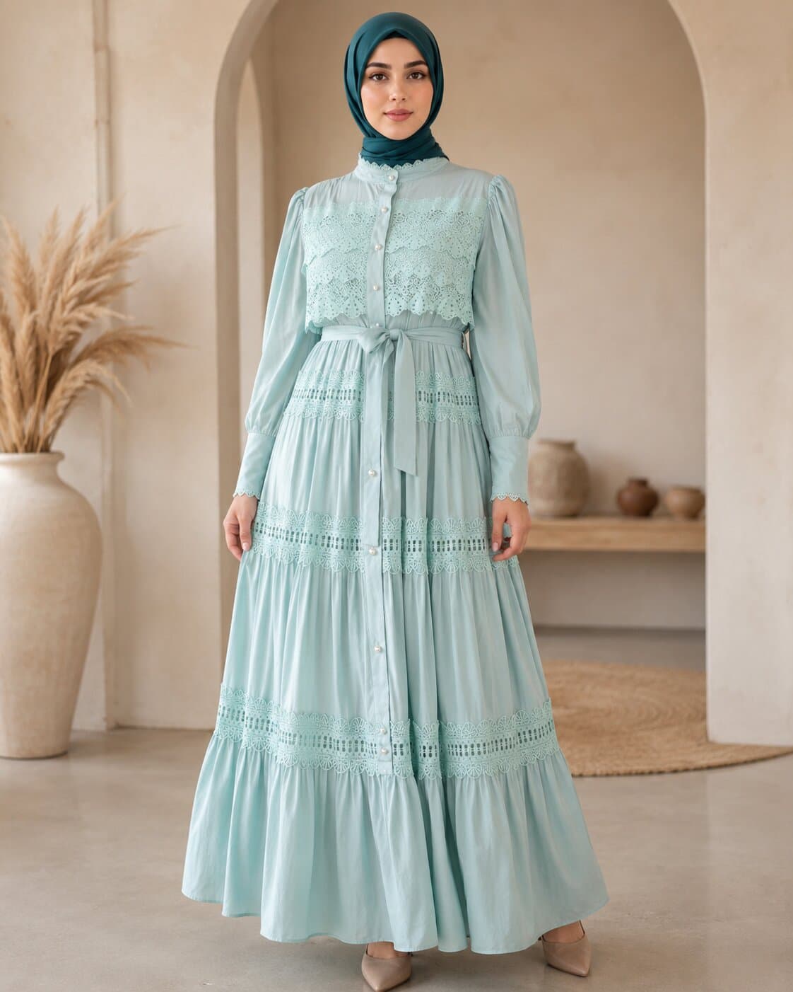 Robe du quotidien à manches larges